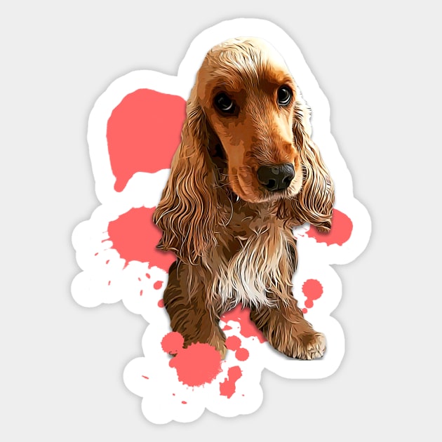 Cocker spaniel sale car stickers
